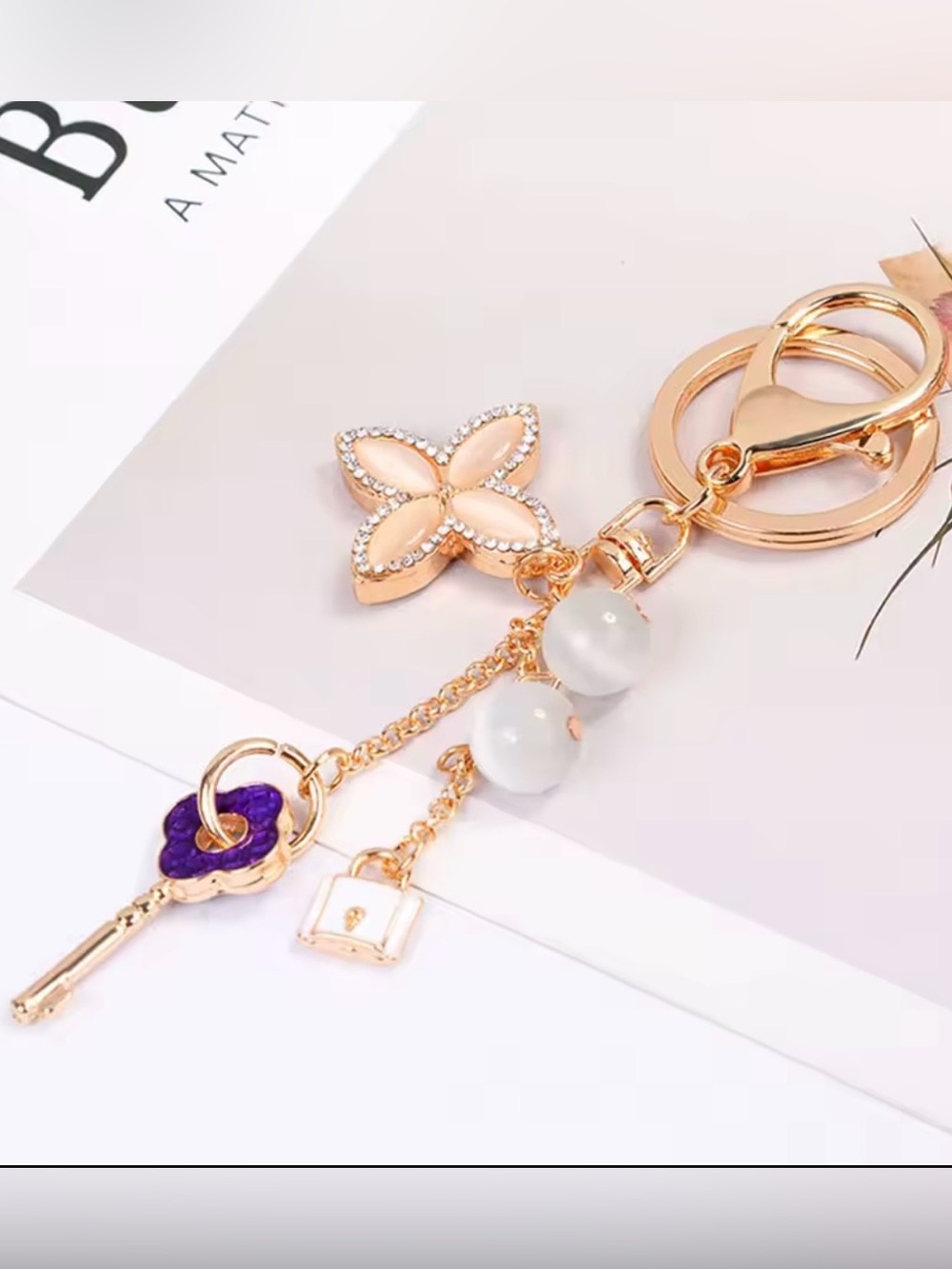Blooming Flowers Keychain and Bag  Charm